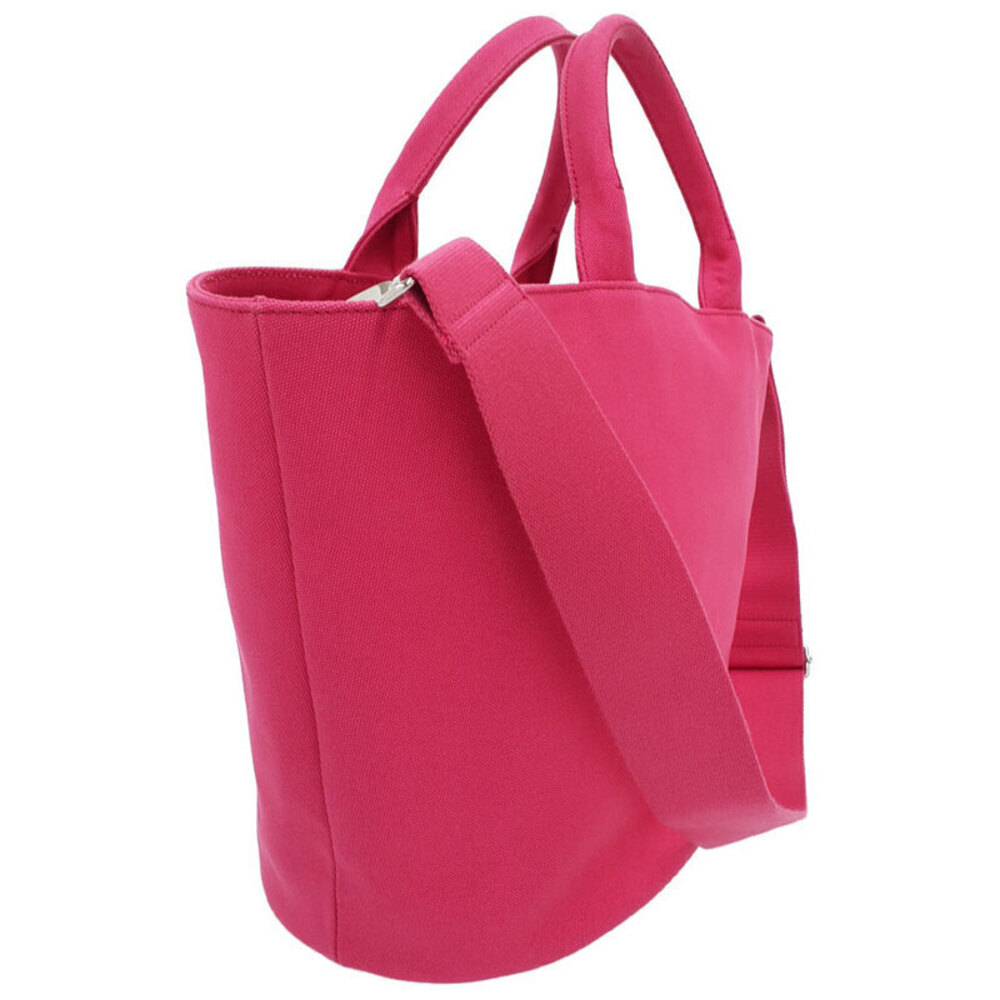 Prada Pink Convertible Tote Shopping canvas Logo Canapa 2way